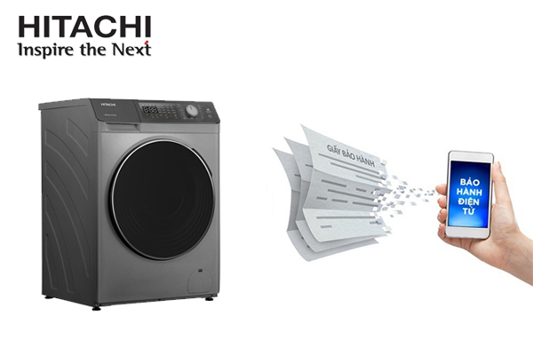 cách check bảo hành máy giặt Hitachi