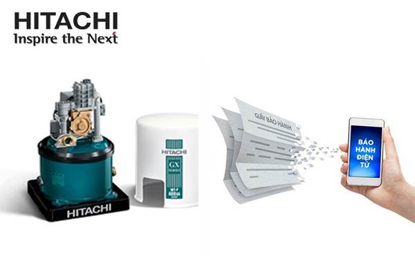 cách check bảo hành máy bơm tăng áp Hitachi