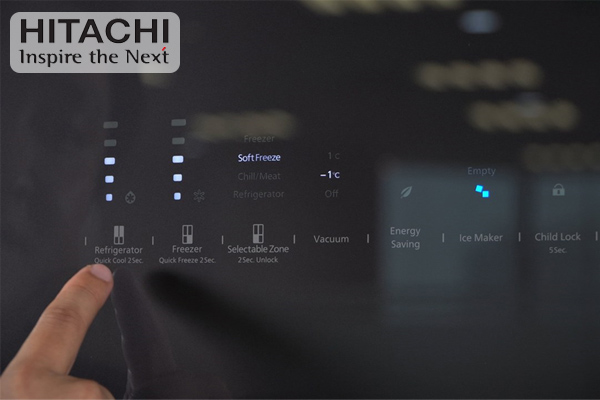 khoá bảng điều khiển tủ lạnh Hitachi