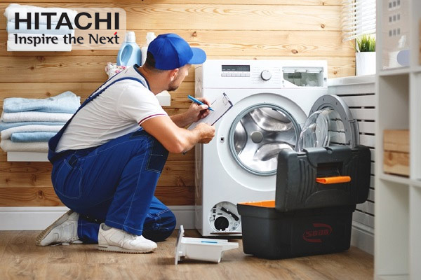quy trình sửa chữa máy giặt Hitachi