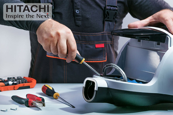 quy trình sửa chữa máy hút bụi Hitachi