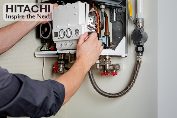 quy trình sửa chữa máy nước nóng Hitachi
