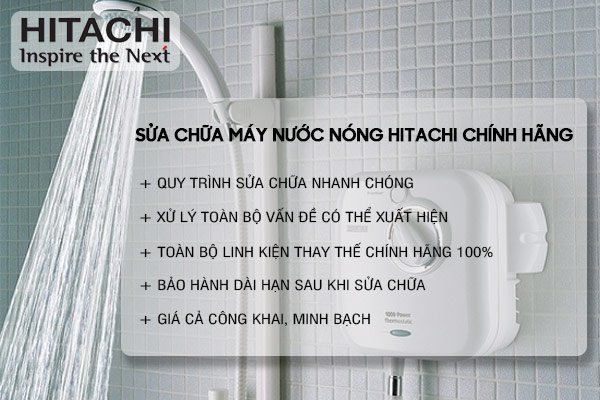 sửa chữa máy nước nóng Hitachi