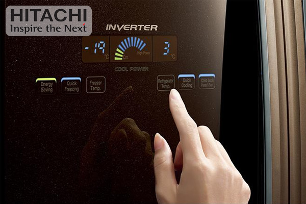 các tính năng chính của bảng điều khiển tủ lạnh Hitachi